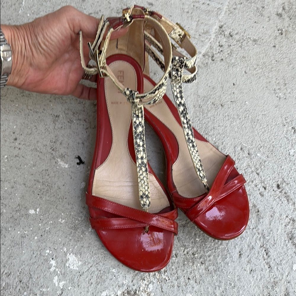 Fendi Red sandals